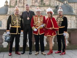 Fasching feiern unter Gottes Segen: Bischof Gerber empfängt Prinz Ralph Medicus Fidelicus